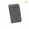 red leather passport holder